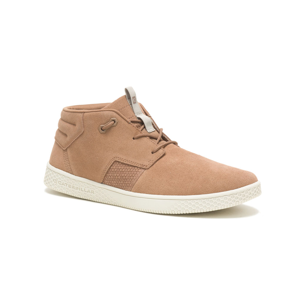 Caterpillar Shoes Online Pakistan - Caterpillar Pause Mid Mens Sneakers Khaki (237186-GQE)